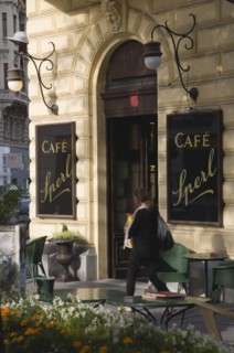 Vienna, Austria. Mariahilf District Cafe Sperl the preferred cafe of Adolf Hitler. Exterior with
