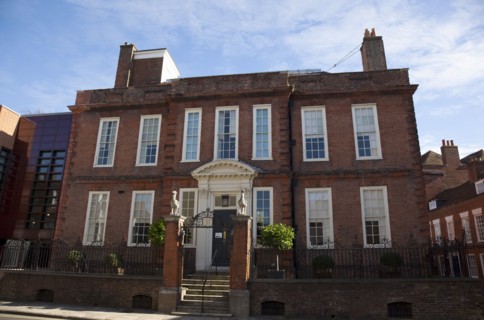 Chichester, West Sussex, England. Pallant House Art Gallery exterior of the original Queen Anne