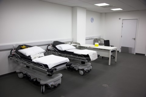 Dublin, County Dublin, Ireland. Ballsbridge Lansdowne Road Aviva Football stadium Medical room and