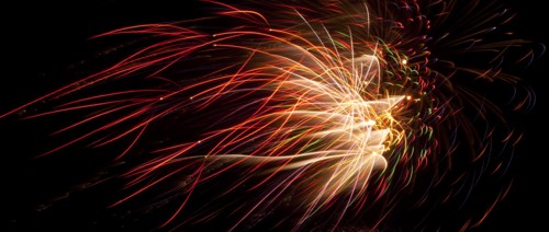 Colourful display of Pyrotechnics. England English UK United Kingdom GB Great Britain British