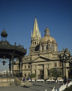 Guadalajara, Jalisco State, Mexico. Cathedral and square. Mexico Mexican Latin America Central