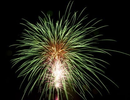Colourful display of Pyrotechnics Shoreham Beach West Sussex England. England English UK United