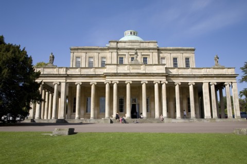 Cheltenham, Gloucestershire, England. The Regency Pittville Pump Room spa building. England English