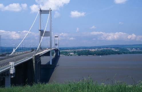 Bristol, England. Severn Bridge towards Wales. Cymru Great Britain Northern Europe UK United