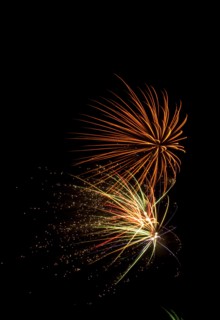 Colourful display of Pyrotechnics. England English UK United Kingdom GB Great Britain British