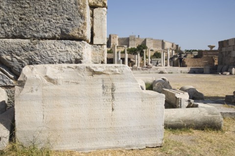 Selcuk, Izmir Province, Turkey. Ruins of the 6th century Basilica of St. John the Apostle with
