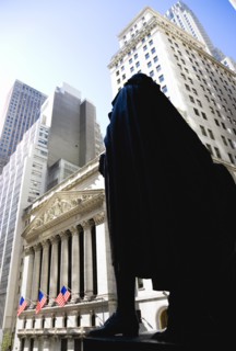USA, New York, New York City, Manhattan  The New York Stock Exchange building in Broad Street