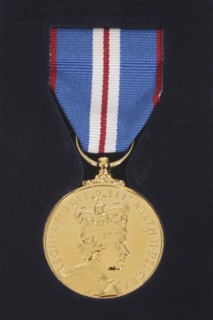 England, Award, Medal, A commemorative medal awarded to a Thames Valley police woman  to celebrate