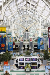 Ireland, County Dublin, Dublin City, The interior of Saint Stephens Green shopping mall with a