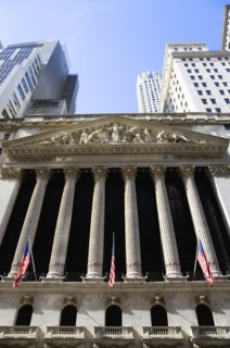 USA, New York, New York City, Manhattan  The New York Stock Exchange building in Broad Street