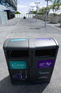 Ireland, County Dublin, Dublin City, Ballsbridge  Lansdowne Road  Aviva Stadium recycling waste