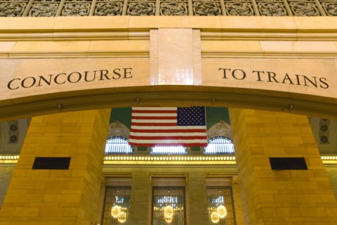 USA, New York, New York City, Manhattan  Grand Central Terminal railway station entrance to the