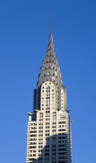 USA, New York, New York City, Manhattan  The Art Deco Chrysler Building on 42nd Street in Midtown.