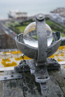 Climate, Weather, Measurements, CampbellStokes sunshine recorder or Stokes sphere on the top of the