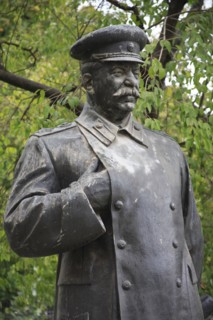 Albania, Tirane, Tirana, Statue of Stalin.