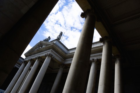 Ireland, County Dublin, Dublin City, The 18th Century Bank Of Ireland building in College Green at
