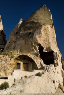 Cave dwelling wth visible erosion of wall. Photo: Hugh Rooney