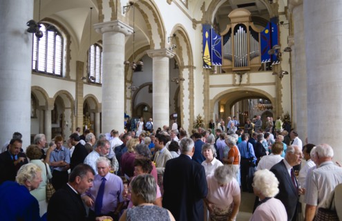 The Anglican Cathedral Church of St Thomas of Canterbury with a reception in the nave after the