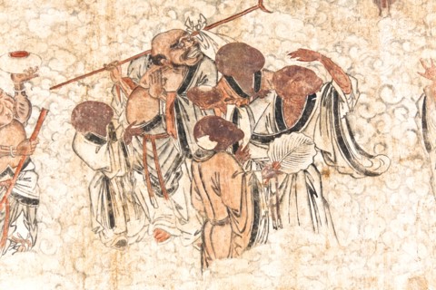 Dengfeng Wall painting Shaolin Temple birthplace of Kung Fu Song Shan near Zhengzhou. Photo: Mel