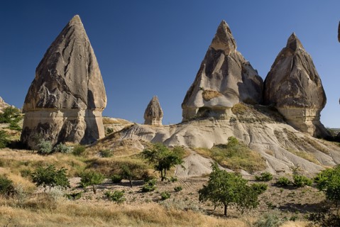 Sword Valley eroded rock formations. The valley got its name because of the appearance of sharpness