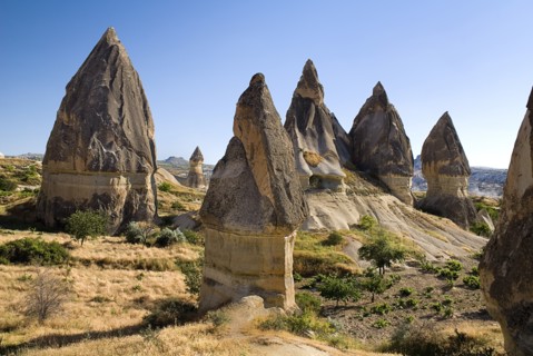 Sword Valley eroded rock formations. The valley got its name because of the appearance of sharpness
