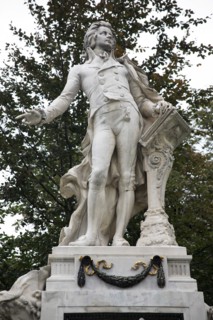 Statue of Mozart in the Burggarten. Photo: Bennett Dean