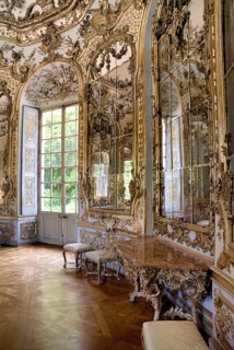 Nymphenburg Palace. Amalienburg The Hall of Mirrors. Hunting lodge created for Electress Amalia in