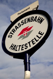 Tram Stop sign. Photo: Bennett Dean