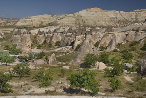 Pasabag. Volcanic tufa landscape with multiple group of fairy chimney rock formations. Photo: Hugh