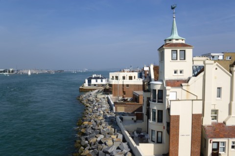 The house with wind vane known as Tower House that the marine artist W L Wyllie kived in on The