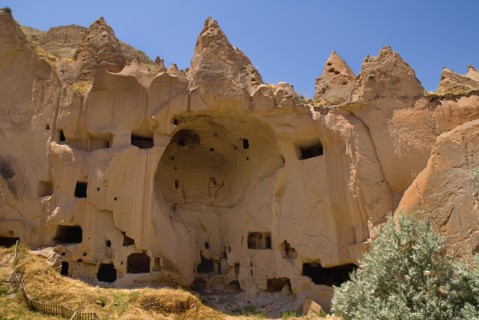 Zelve Open Air Museum. Abandoned monastic cave town inhabited until 1952 when the valley was deemed