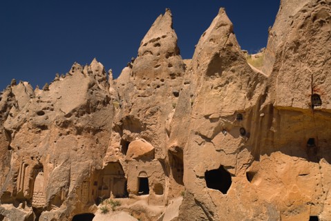 Zelve Open Air Museum. Abandoned monastic cave town inhabited until 1952 when the valley was deemed