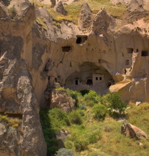 Zelve Open Air Museum. Abandoned monastic cave town inhabited until 1952 when the valley was deemed