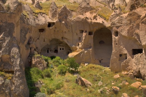 Zelve Open Air Museum. Abandoned monastic cave town inhabited until 1952 when the valley was deemed