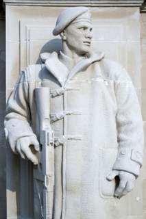 World War Two Naval memorial on Southsea seafront designed by Sir Edmund Maufe with sculpture by