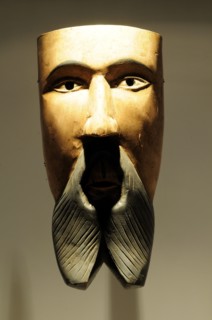 Mexico, Bajio, Zacatecas, Mask for the Dance of the Moors in the Museo Rafael Coronel. 
Photo :