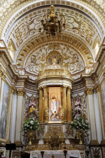 Mexico, Bajio, Zacatecas, Capilla de Napoles Monastery de Guadelupe interior. 
Photo : Nick