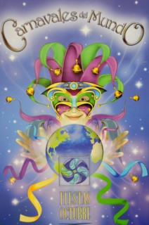 Mexico, Jalisco, Guadalajara, Guadalajara carnival poster. 
Photo : Nick Bonetti