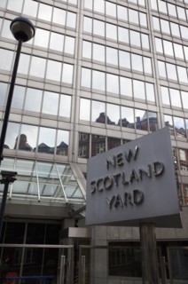England, London, Westminster. New Scotland Yard building headquarters of the Metropolitan Police