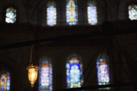 Turkey, Istanbul, Sultanahmet Camii Blue Mosque interior. 
Photo : Stephen Rafferty