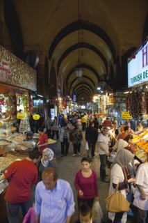Turkey, Istanbul, Eminonu Misir Carsisi Spice Market interior. 
Photo : Stephen Rafferty