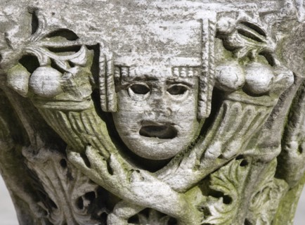 Turkey, Istanbul, Sultanahmet Haghia Sophia 7th Century Byzantine marble Capital column top with