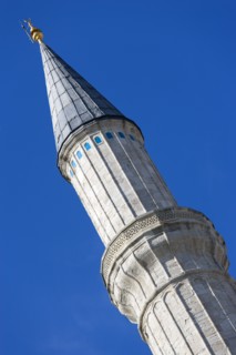 Turkey, Istanbul, Sultanahmet Haghia Sophia minaret. 
Photo : Paul Seheult