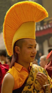 Yellow Hat Monk, Sikkim, India