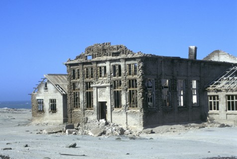 Namibia,, Abandoned Diamond mine on the Diamond area of the Namibian Coast. Now in the restricted