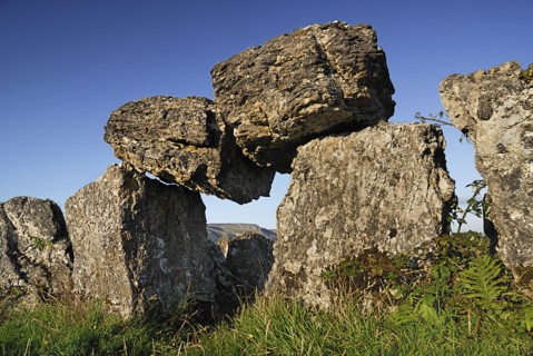 Ireland, County Sligo, Sligo Town, Deerpark Court Tomb. 
Photo : Hugh Rooney