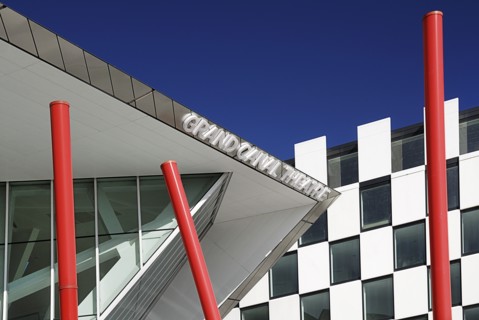 Ireland, County Dublin, Dublin City, Grand Canal Theatre modern 2000 seat auditorium in the