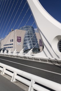 Ireland, County Dublin, Dublin City, North Wall Quay CCD convention centre designed by architect