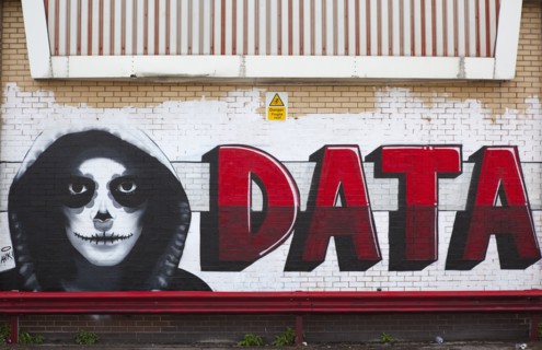 Art, Graffiti, Former parcel delivery warehouse converted into roller disco with the walls