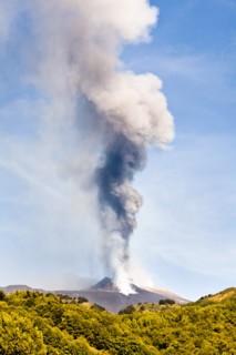 Mount Etna erupting on 8th September 2011, Sicily, Italy